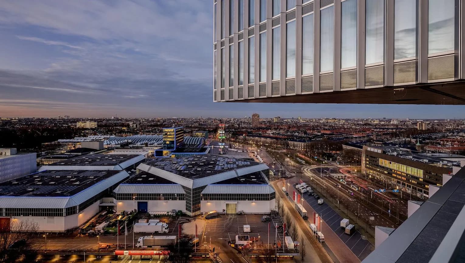 Nhow RAI Amsterdam city view
