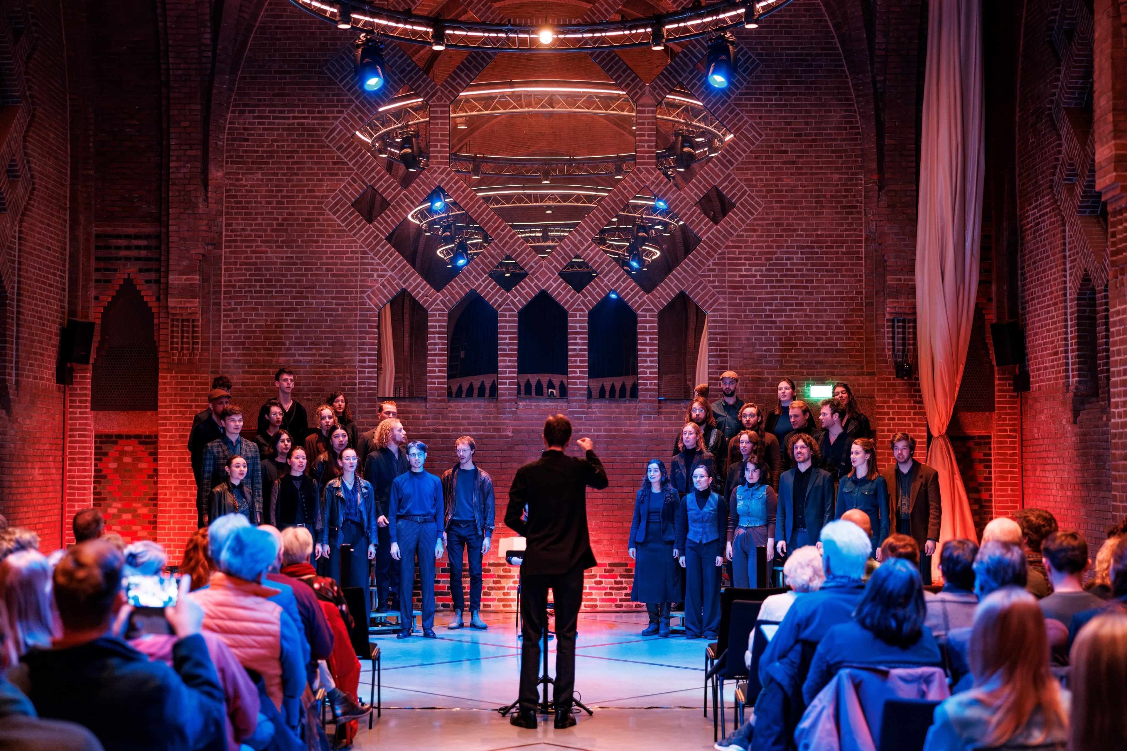 Nederlands studenten kamerkoor. Fotograaf: Veerle Bastiaanssen