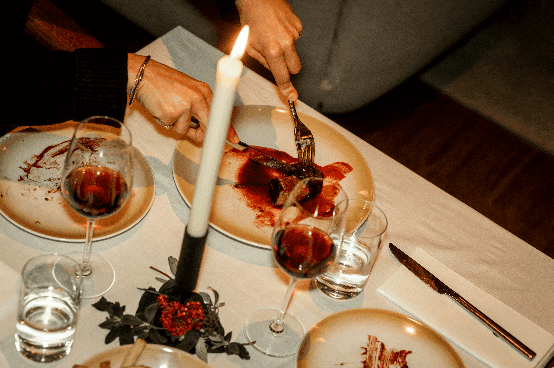 DE KERSTTAFEL BIJ VAN DE WERF