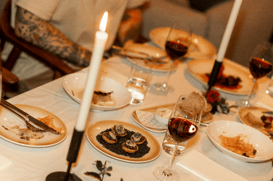 DE KERSTTAFEL BIJ VAN DE WERF