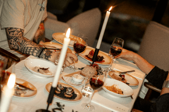 DE KERSTTAFEL BIJ VAN DE WERF