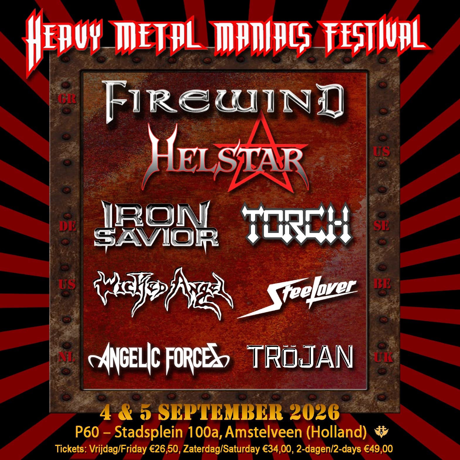 Heavy Metal Maniacs Festival Flyer 2026