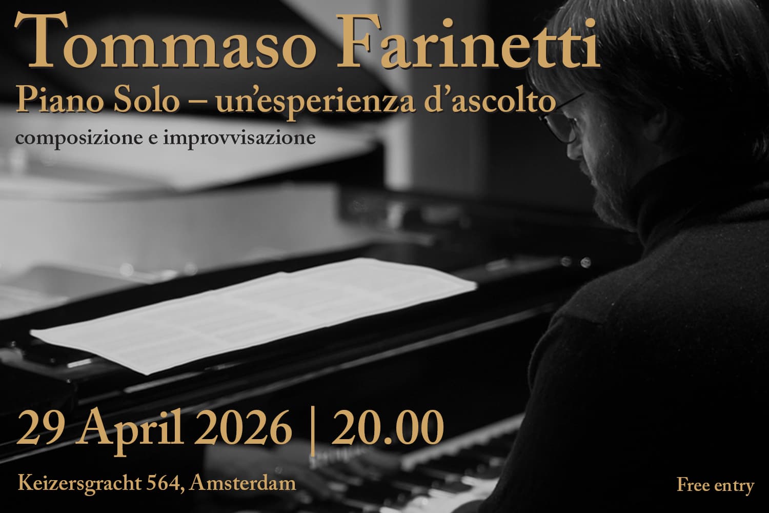 Tommaso Farinetti – Piano Solo: a listening experience