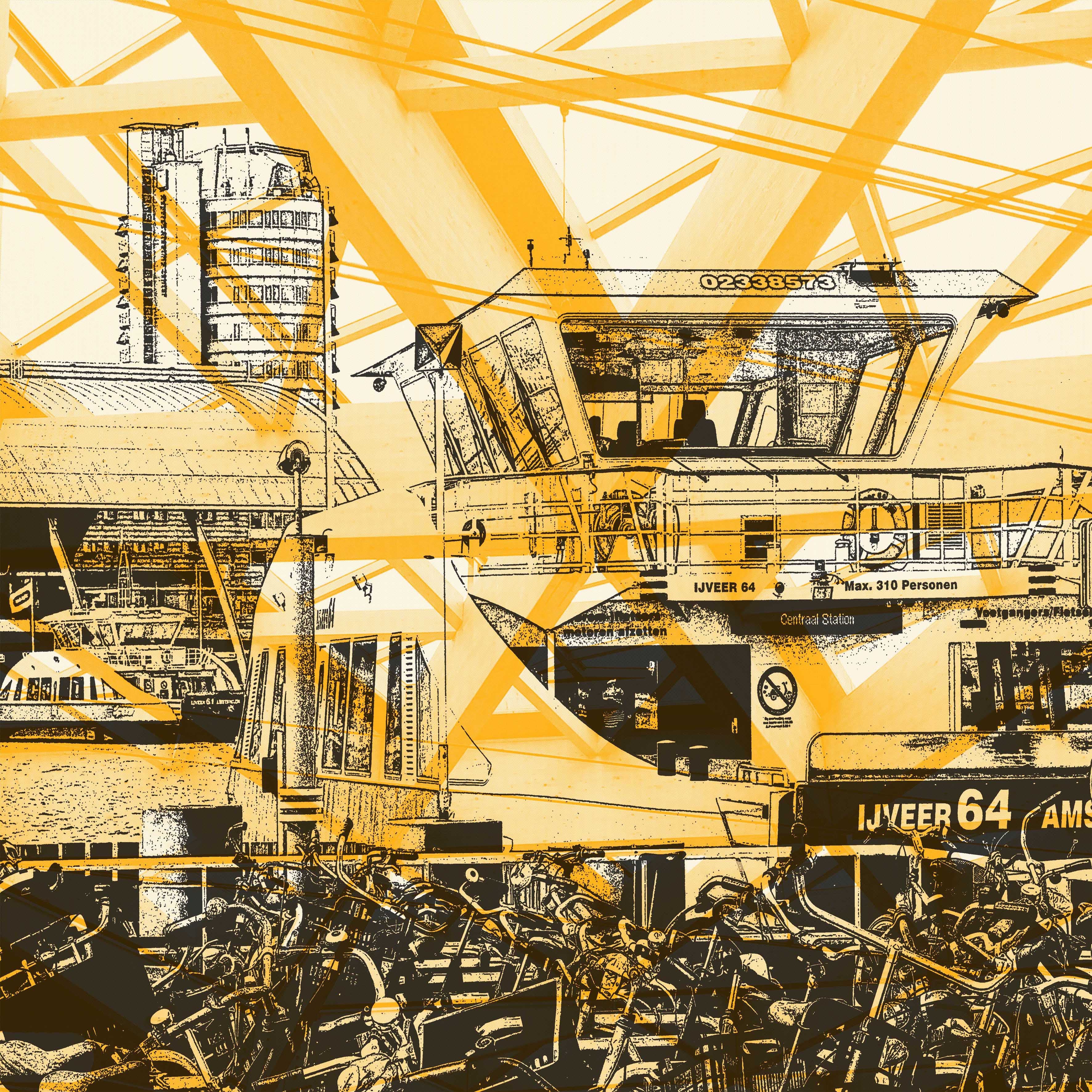 De IJ-pont achter het C.S. naar Buikslotermeerplein