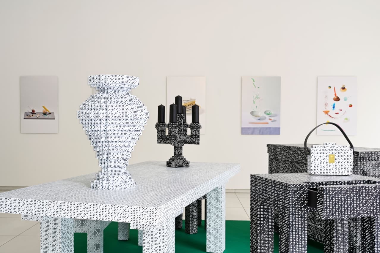 Zaalbeeld 'Diederik Schneemann 1 + 1 = 3', foto door Eddy Wenting'