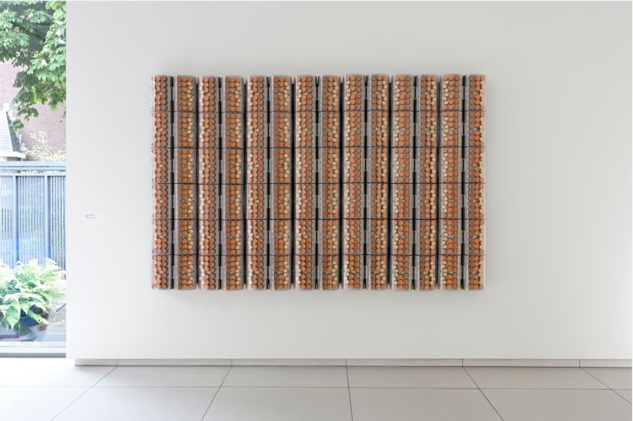 Zaalbeeld 'Diederik Schneemann 1 + 1 = 3', foto door Eddy Wenting'