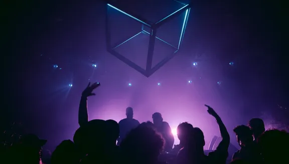 Parallel nightclub people dancing