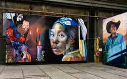 Streetart works at Straat Museum