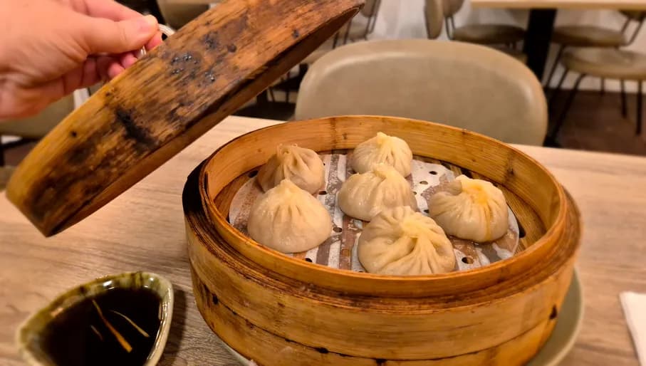 Steamed dumplings at Nanxiang Soup Dumplings