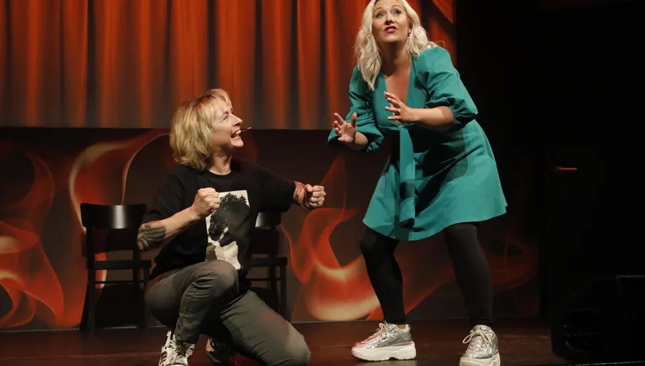 Comedians on stage during Boom Chicago Comedy Festival