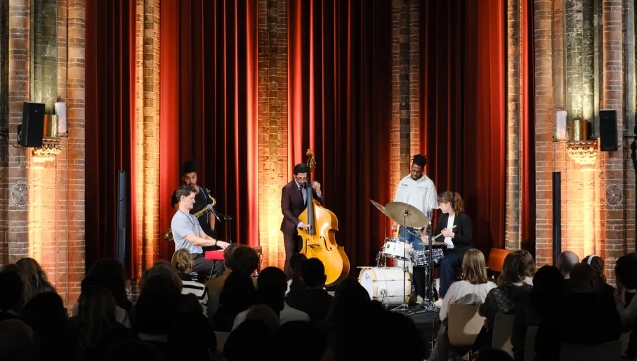 Jazz band playing the opening night of Hidden Jazz Club Vondelkerk