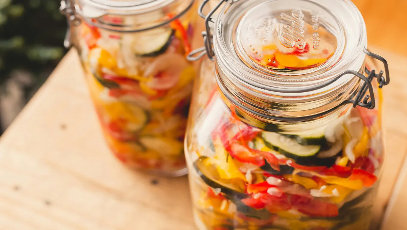 Fermented Vegetables in a Jar