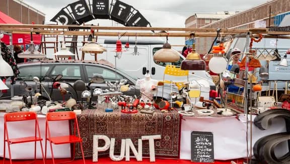 Market stall at the IJ-Hallen