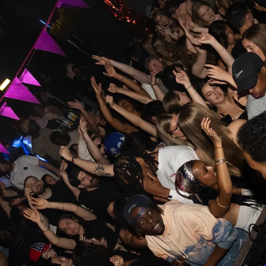 Bitterzoet DJ playing music and people dancing