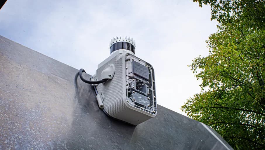 Closeup of Roboat sensor hub technology