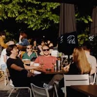 Vondeltuin people on the terrace