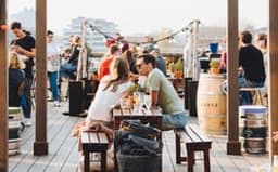 GAPP rooftop terrace with people