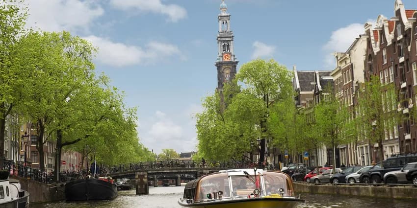 Canal Cruise with Westertoren in the background
