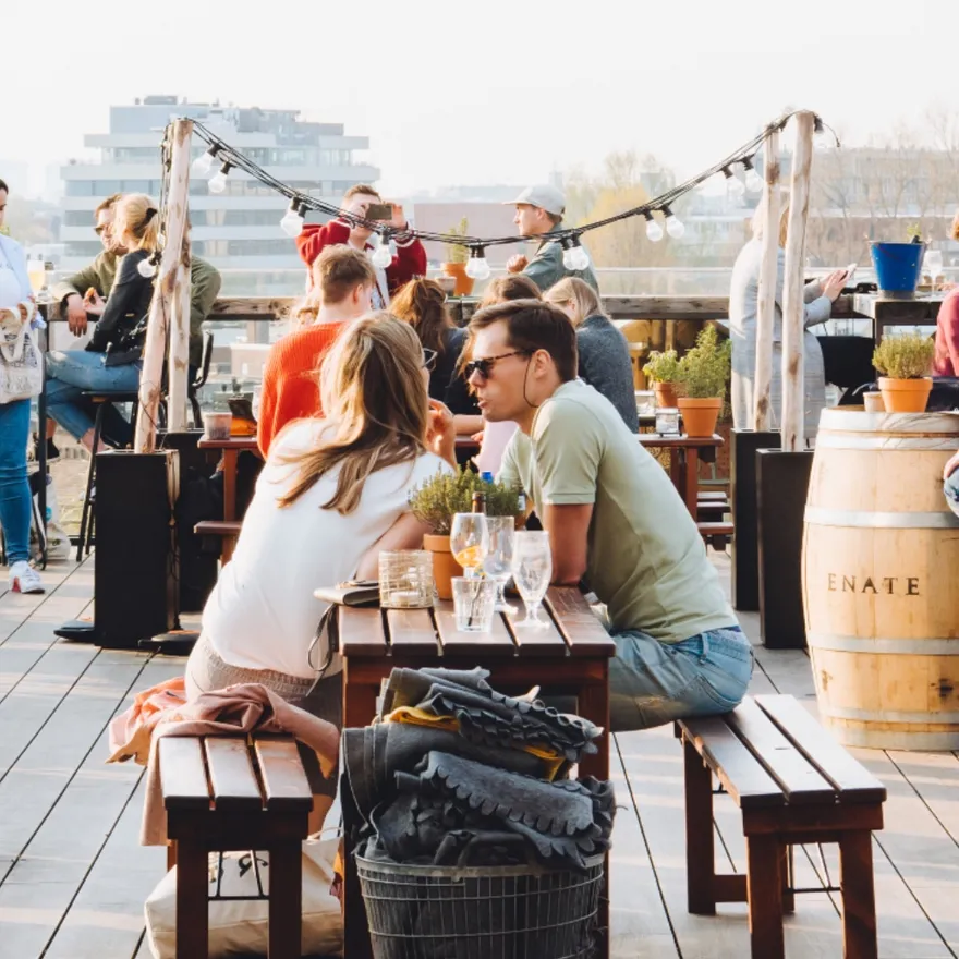 GAPP rooftop terrace with people