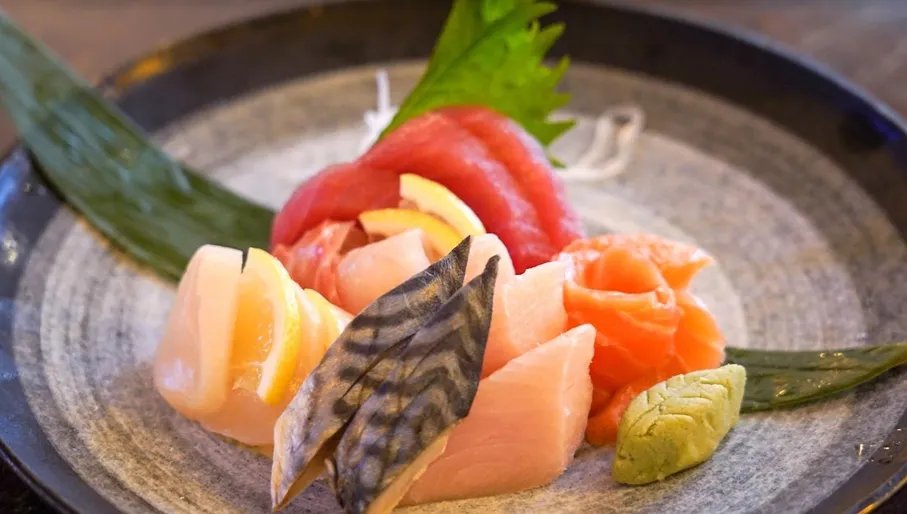 Restaurant Kyo meals, Asian cuisine food, Sashimi Moriawase Sosawa