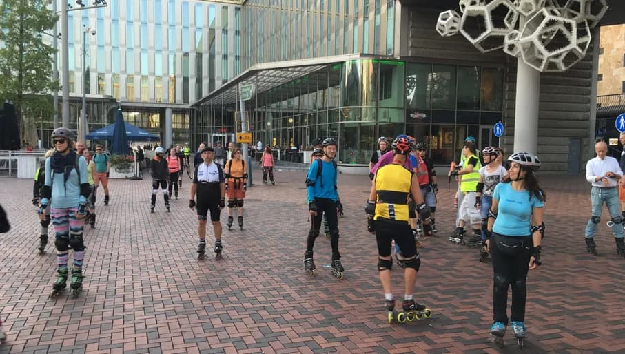 Friday Night Skate people skating