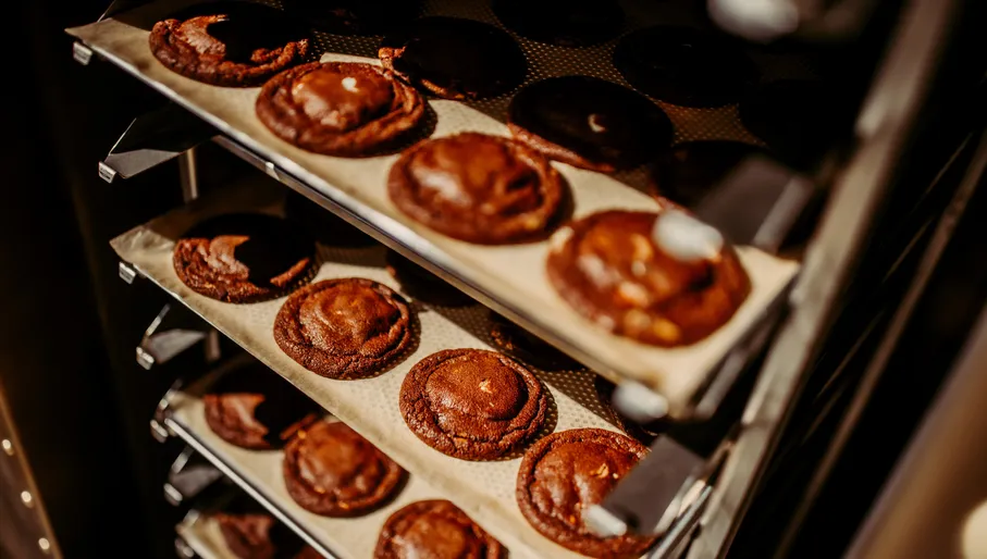 Cookies on display at Van Stapele Koekmakerij