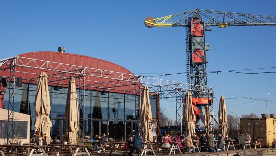 Pllek exterior and terrace