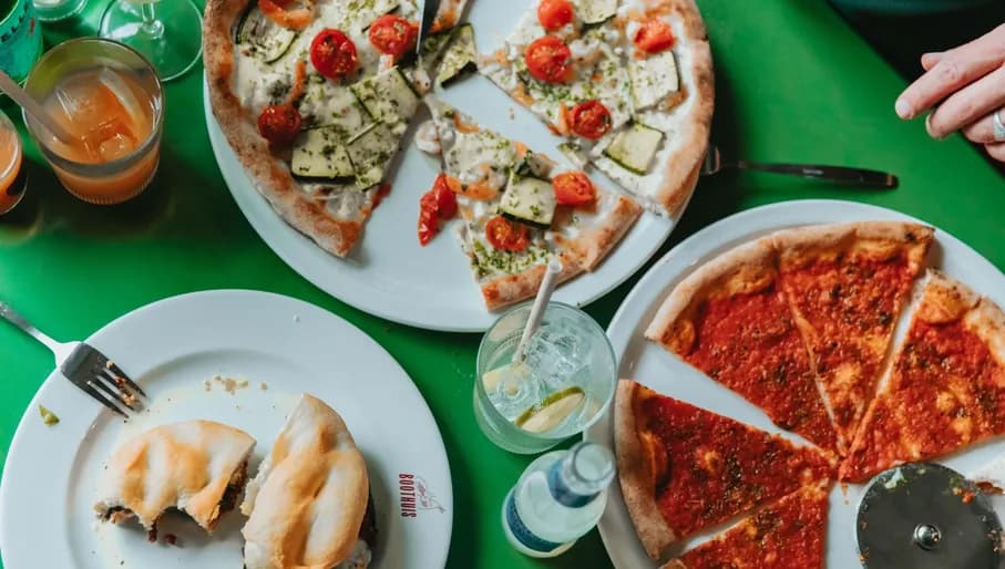 Pizzas from Boothuis.