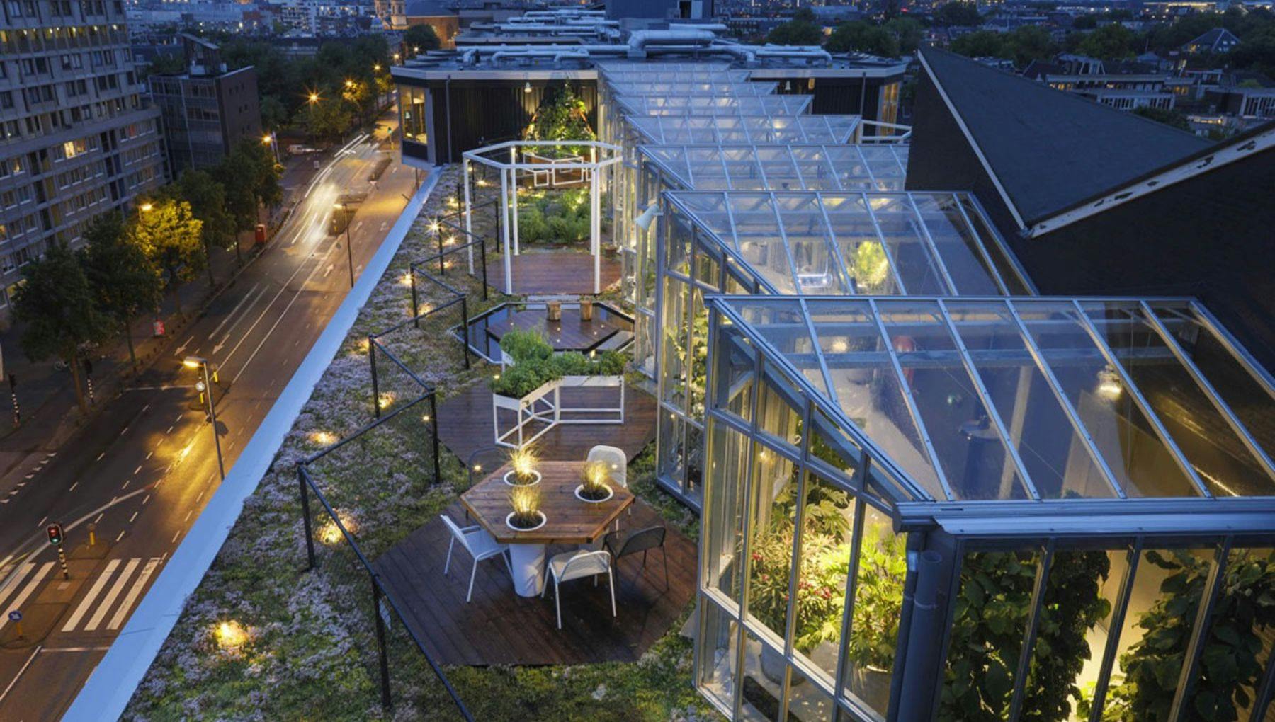 Zoku rooftop greenhouse terrace