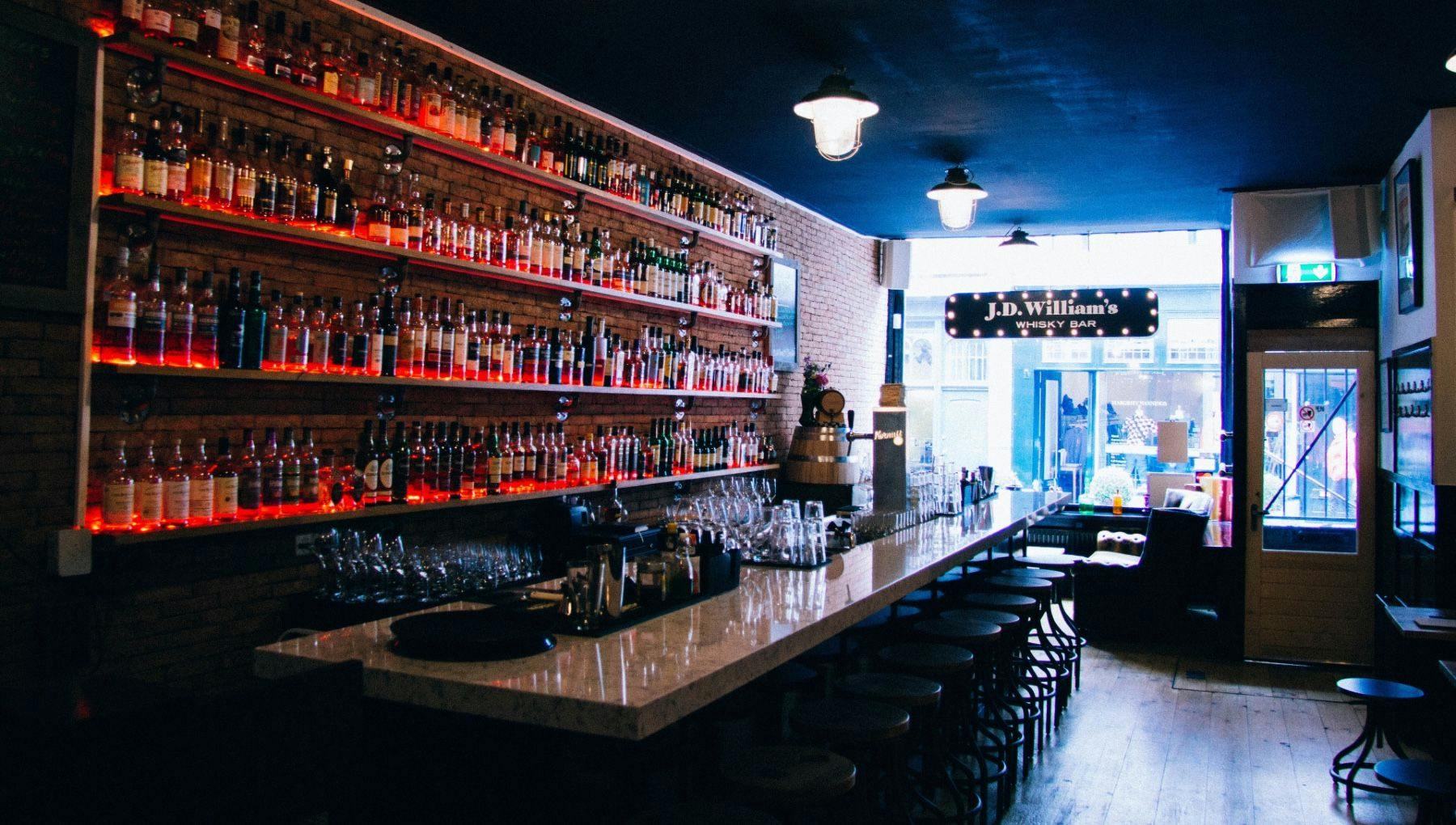 JD William's whisky bar interior