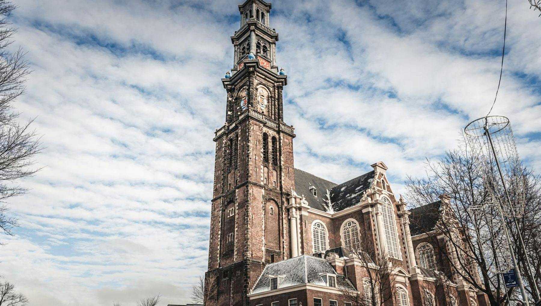 Westerkerk church architecture in the jordaan