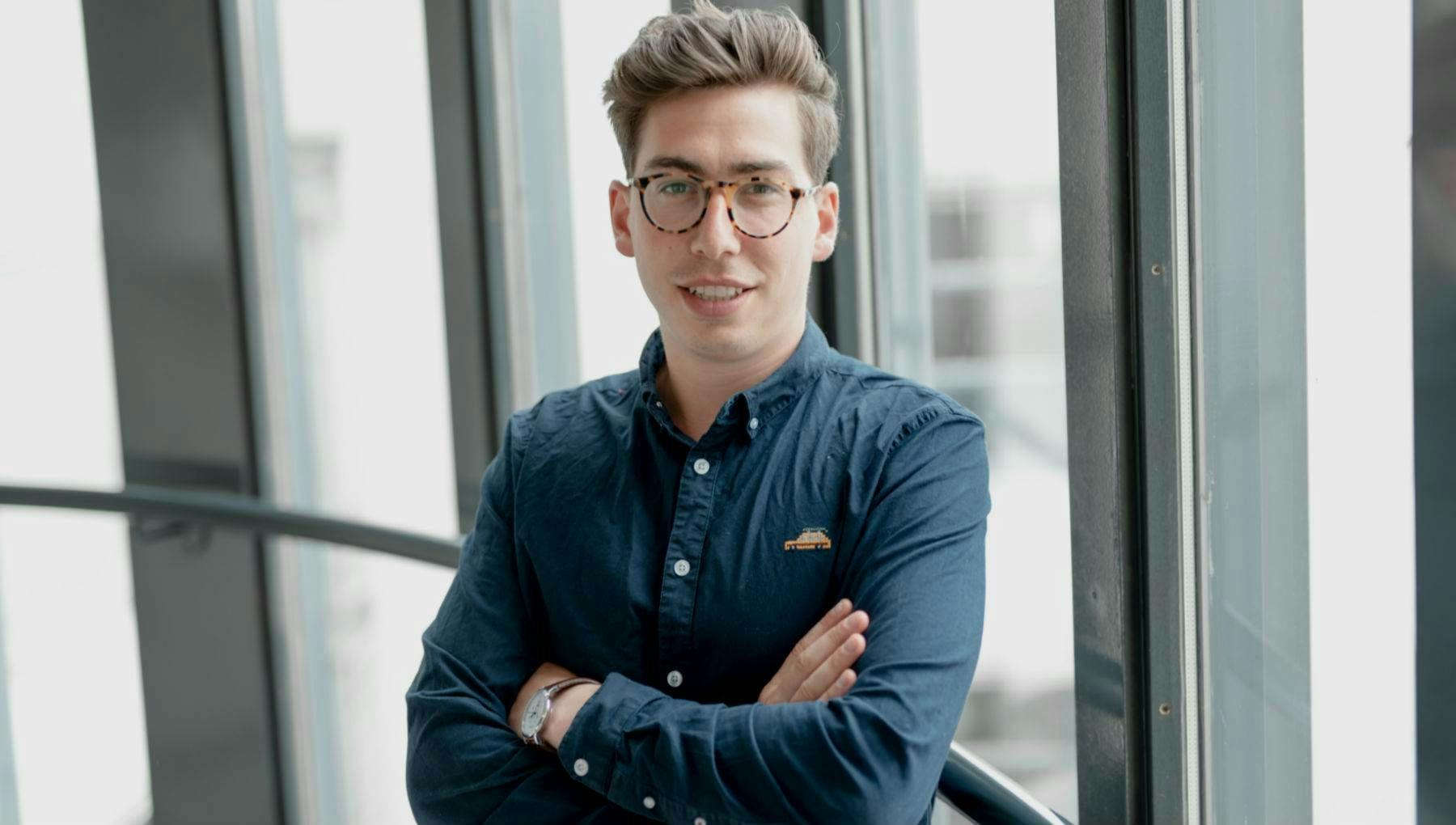 Portrait of Joël Dori of StartupAmsterdam team