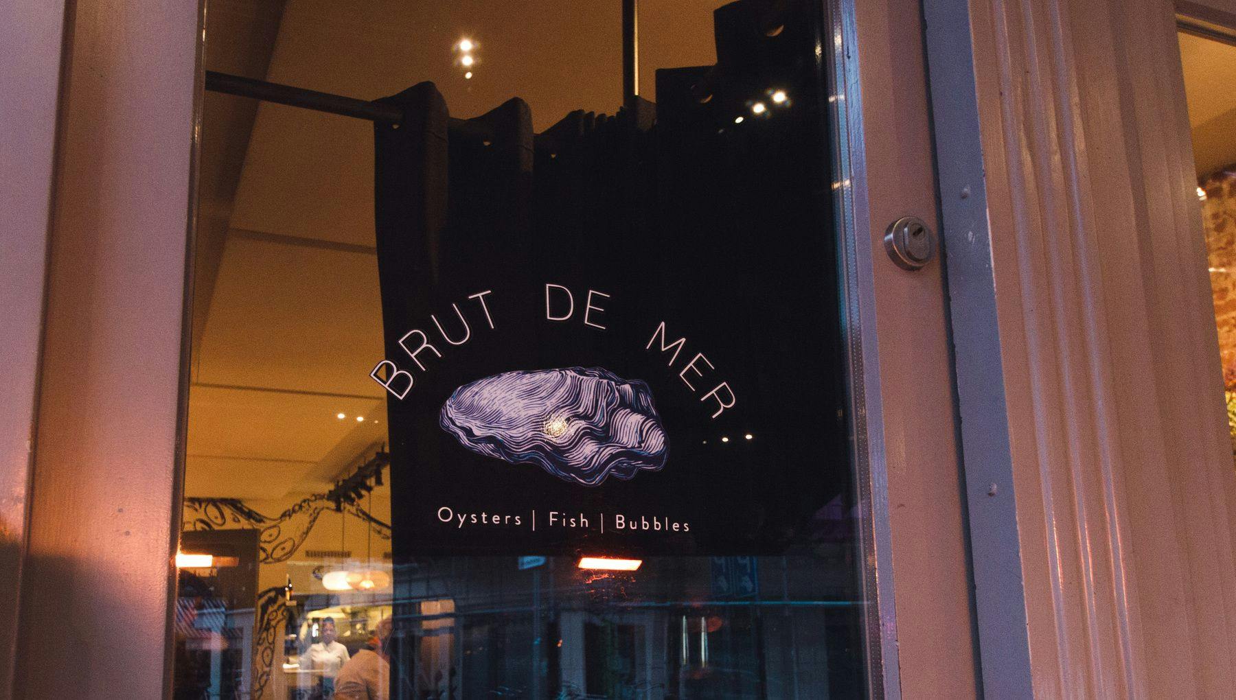 Exterior of Brut de Mer seafood restaurant
