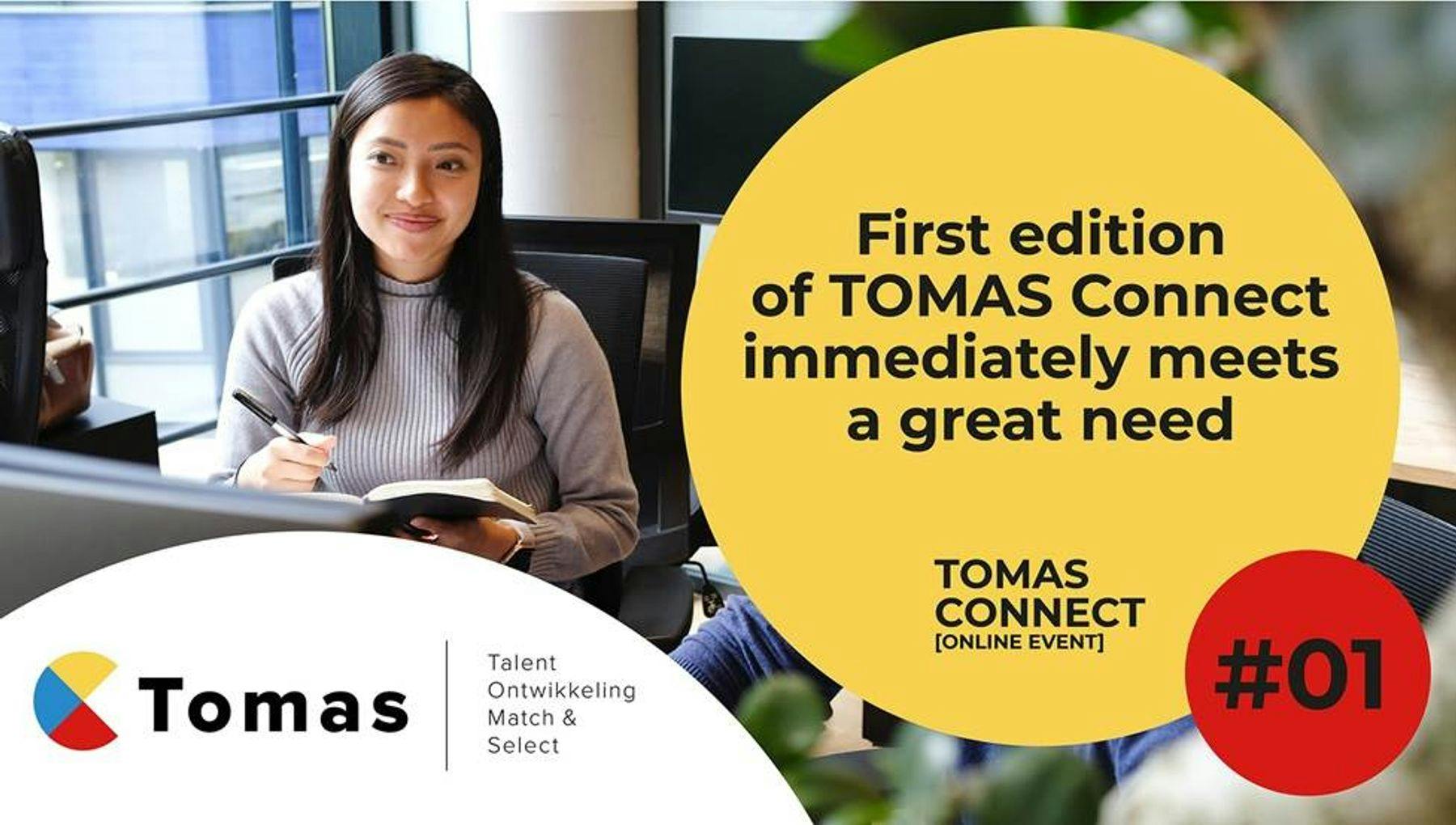 Tomas Connect tech talent matchmaking event promotional banner