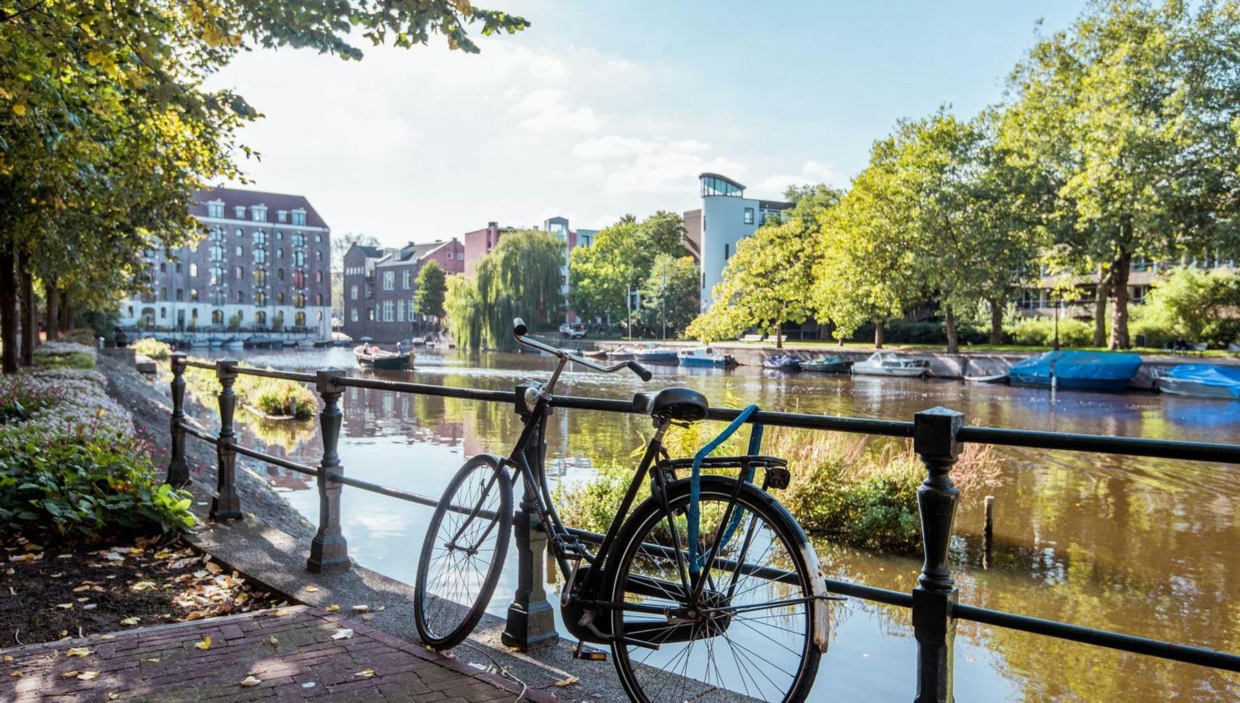 Canal view with bike