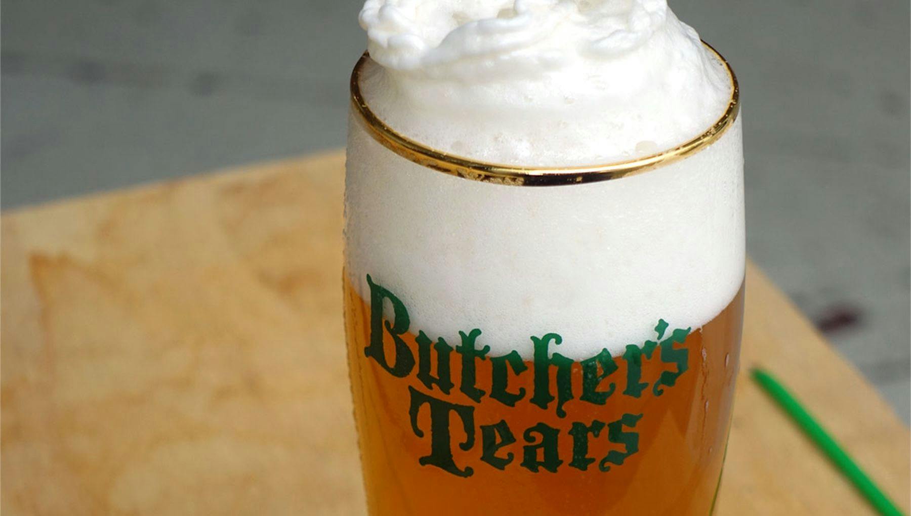 Butcher's Tears beer glass