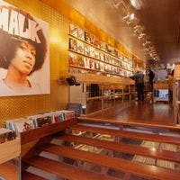 Interior of ZAP Records record store