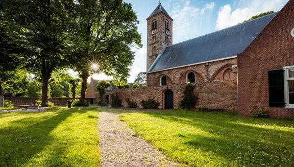 Church of the historic town of Velsen-Zuid.