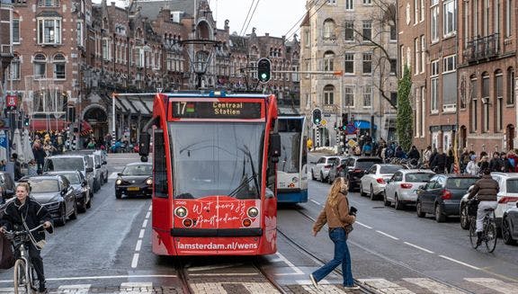 Wens voor Amsterdam tram 17 door Raadhuisstraat