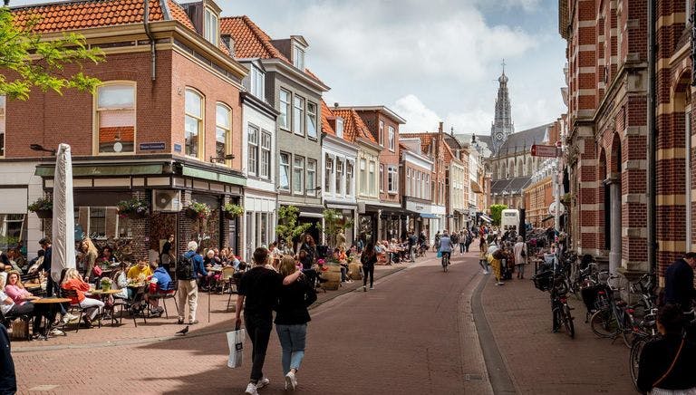 Haarlem shopping street.