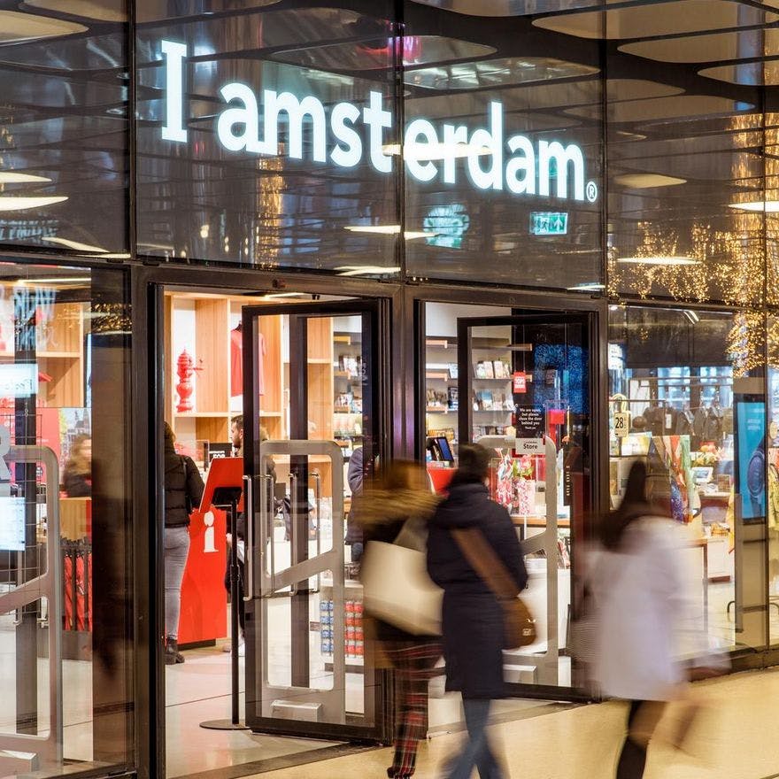 I Amsterdam store Entrance