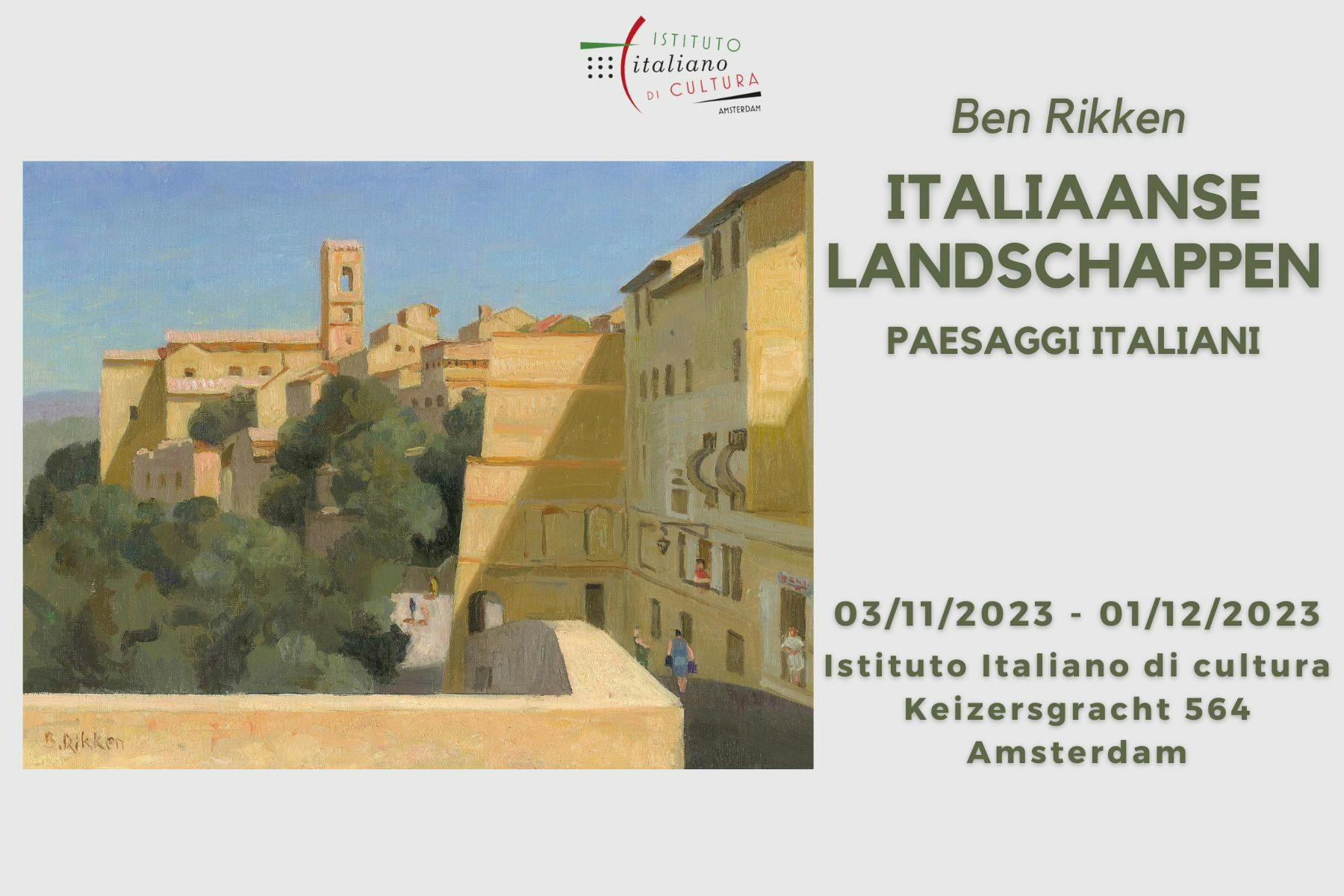 Italiaanse landschappen - tentoonstelling