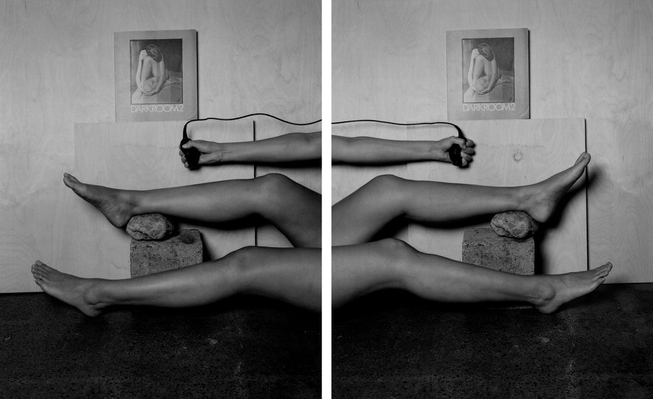 Self-Portrait as Weston/as Test Charis Wilson in Civilian Defense, 1942/2020, from the series Master Rituals II: Weston’s Nudes, 2020