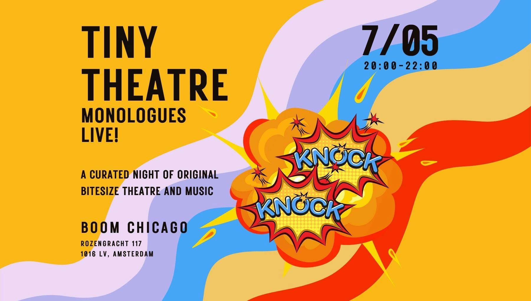 Boom Chicago x Orange Theatre Company presents: Tiny Theatre - Monologues Live!