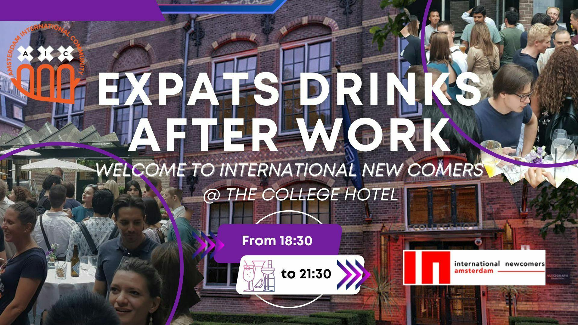 Drinks after work: welcome to international newcomers