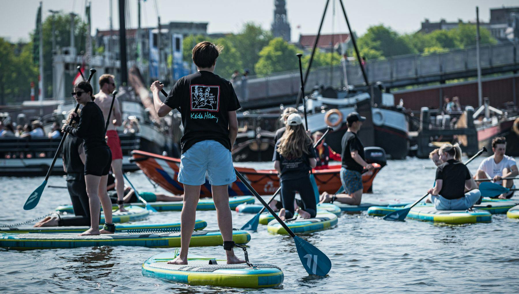 SUP tour through Amsterdam's canals