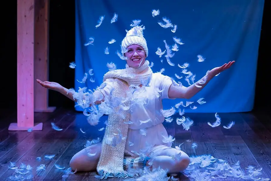 Het sneeuwt in het kindertheater