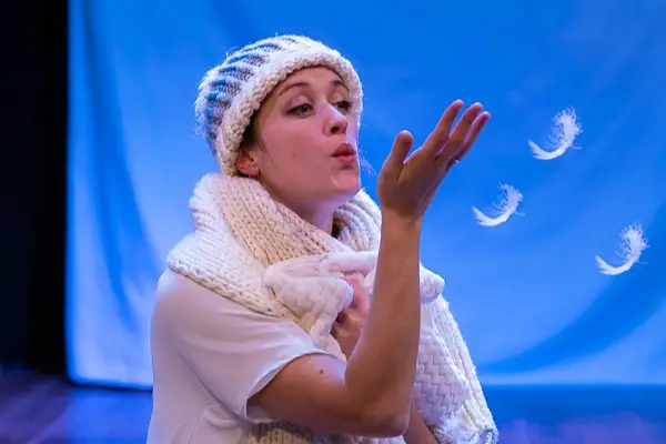 Spelen met de sneeuw