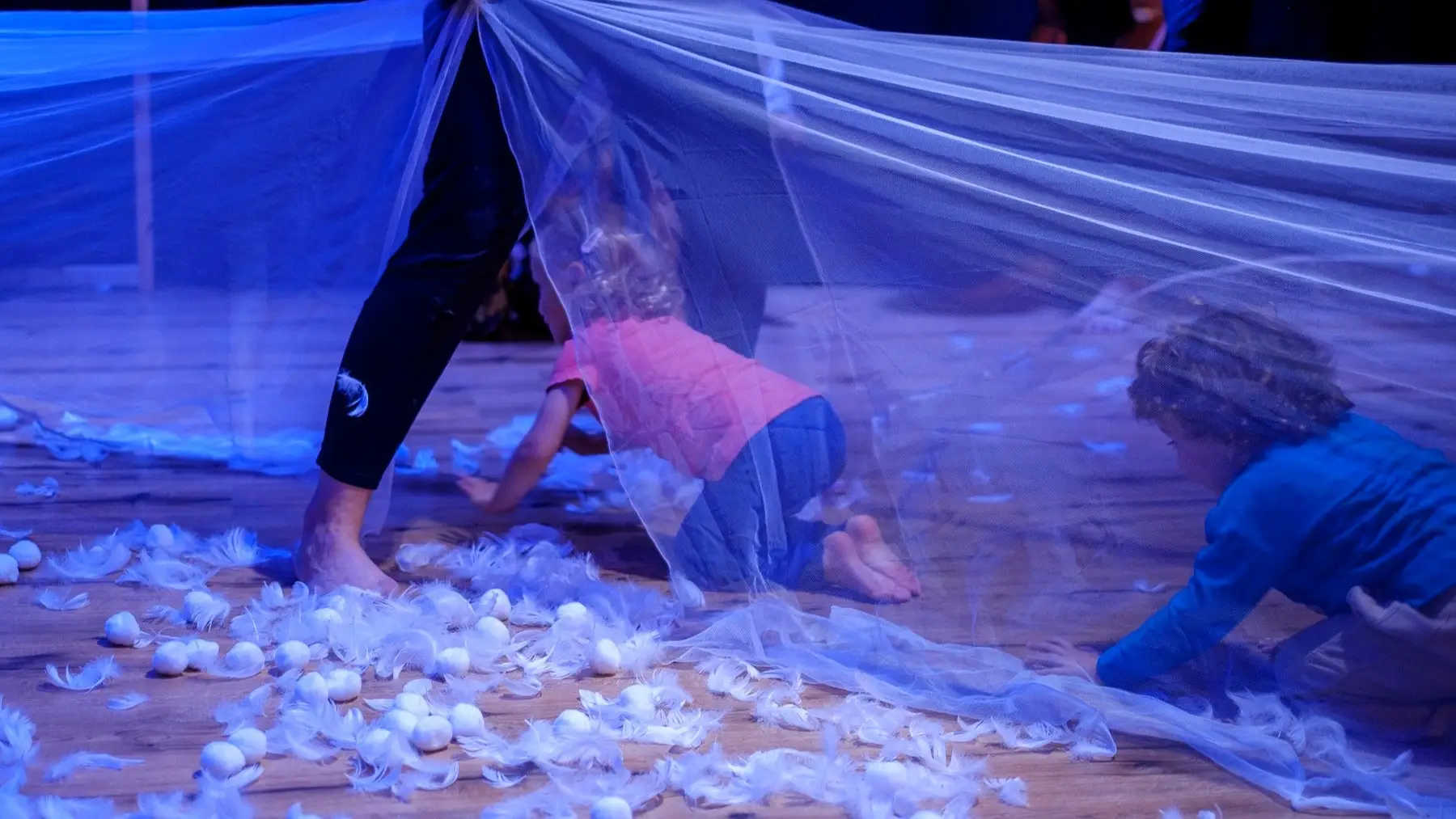 Wintertunnel in het theater