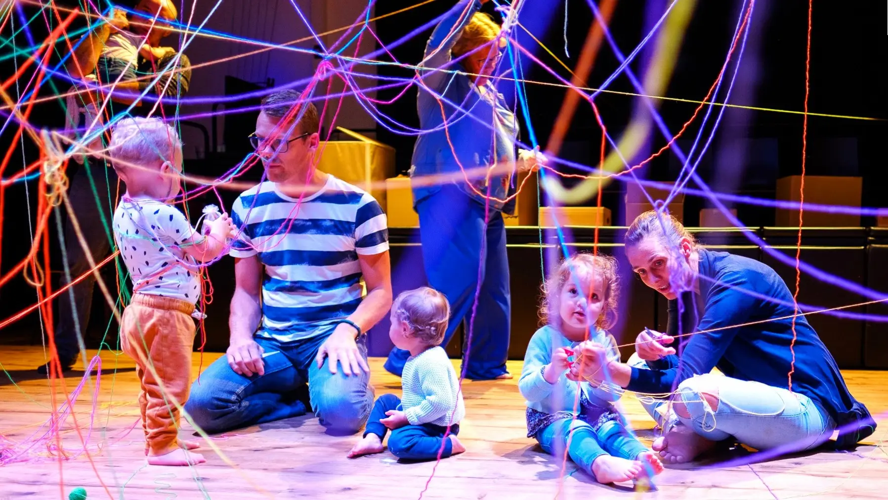 Spinnenweb in de lente